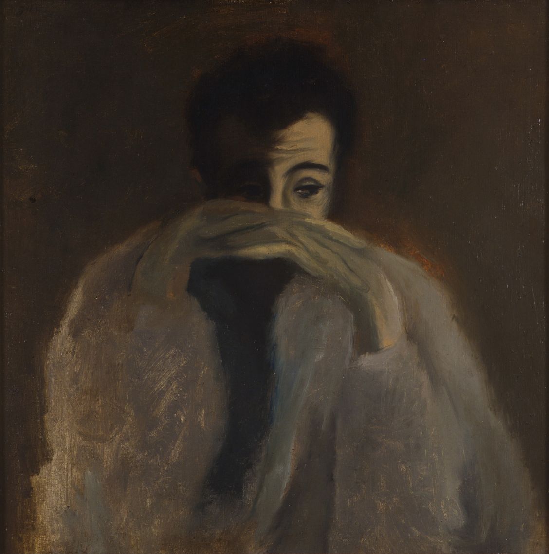Jan Cox, Zelfportret, 1944, olie op doek. Galerie De Zwarte Panter, Antwerpen