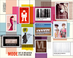 Postzegeldesign ZNOR Belgische mode