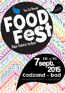 Foodfest flyer voor MP 1